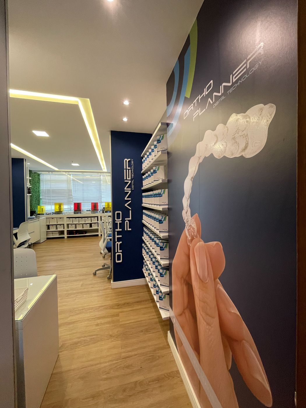 Instalações da Orthoplanner, fábrica de alinhadores invisíveis